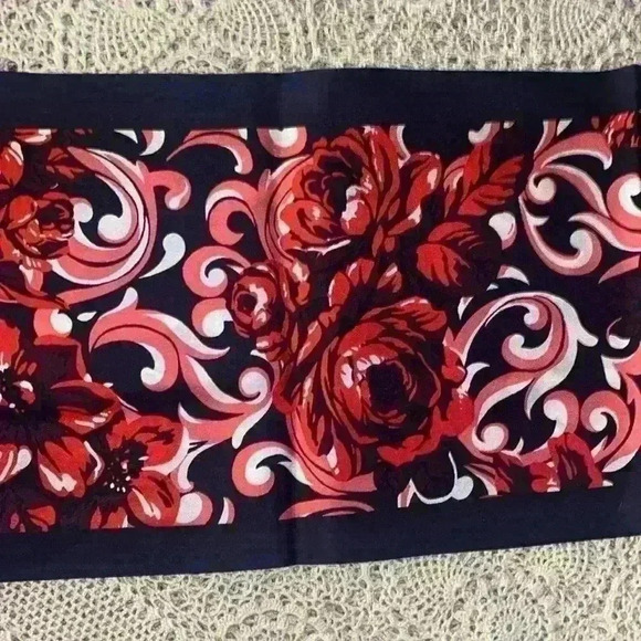 Floral print silk scarf - Picture 2 of 3
